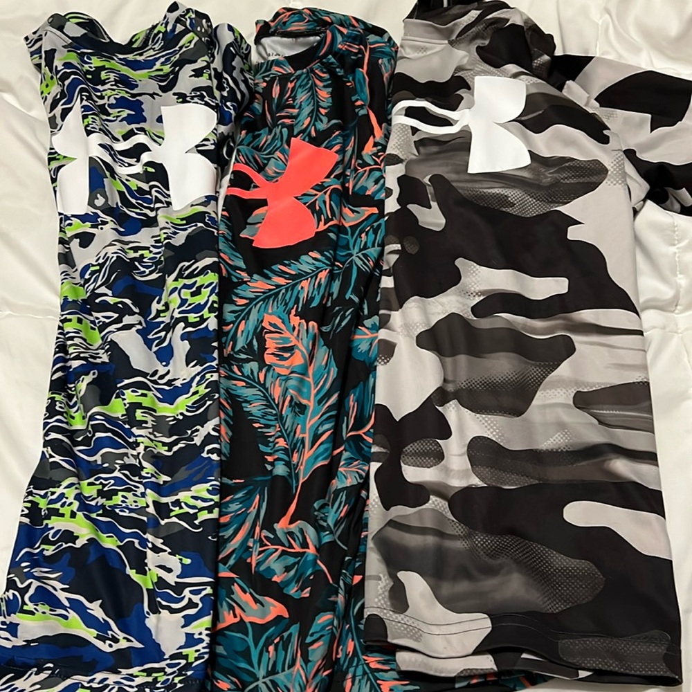 Boys Under Armour 3 shirt pack